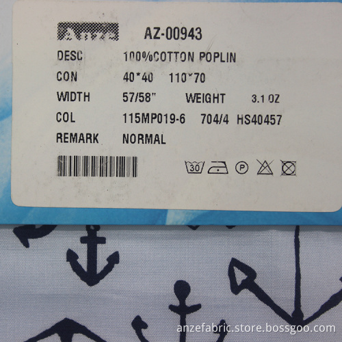 100% cotton construction combed poplin fabric for shirt